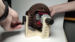This is a 3d printed differential Gear and looks interesting and cool!!! Hope you'll get enjoyment for your weekend.😎😍🏆 Printed by Predator. ❤💕 #3d #3dprinter #3dprinting #3dprint #anycubic #anycubic2021 | ANYCUBIC