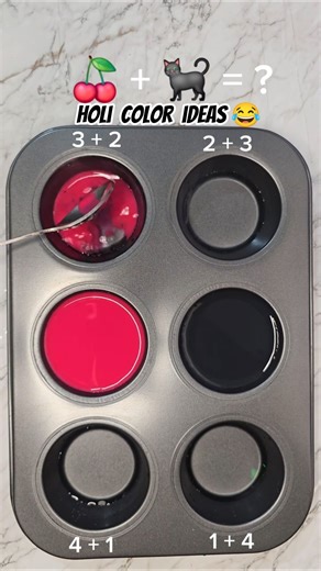 Color guessing challenge : Mixing Black & Red #asmr #mix #colormixing #colors #satisfying #relaxing