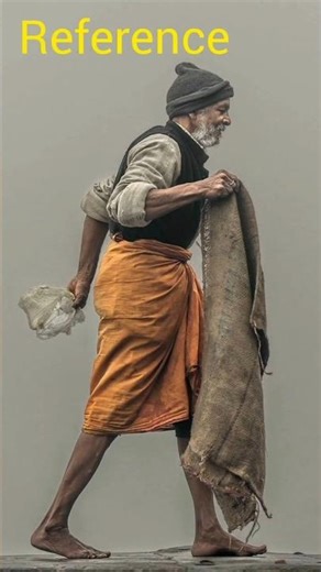 free hand Anatomy drawing of old man #drawing #pencilportrsit #shortvideo #gesturedrawing #like