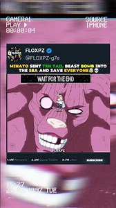 Minato sent Ten Tail beast bomb into the sea and save everyone 🤯😱