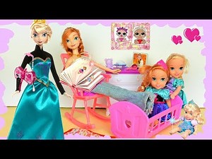 Anna and Elsa Toddlers School Project! Funny Childhood Stories! Homework Toys & Dolls Father's Photo