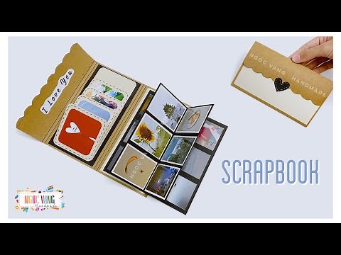 Mini Scrapbook • Photo Album, Instructions on how to make by NGOC VANG Handmade