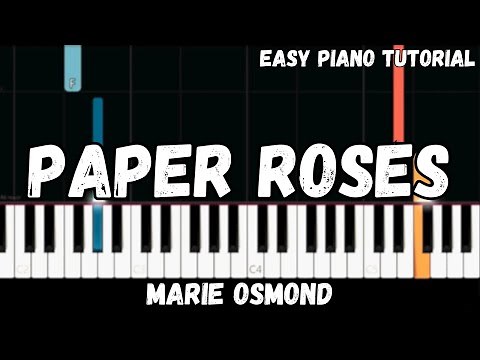 Marie Osmond - Paper Roses (Easy Piano Tutorial)