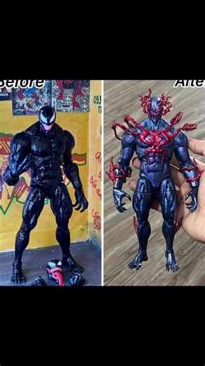 Transforming a Trashy Venom Figure into Symbiote Spider-Man 2099