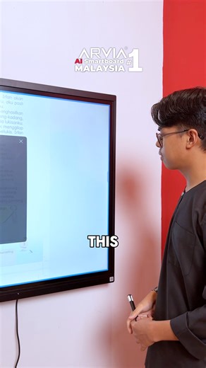 Arvia AI Smartboard – the first in Malaysia to combine split screen teaching, AI search, drag-and-drop content, and interactive writing on one smart display. #AISmartboardMalaysia #SmartboardAI #EdTechMalaysia #AISmartboard #SmartboardMalaysia | Arvia AV