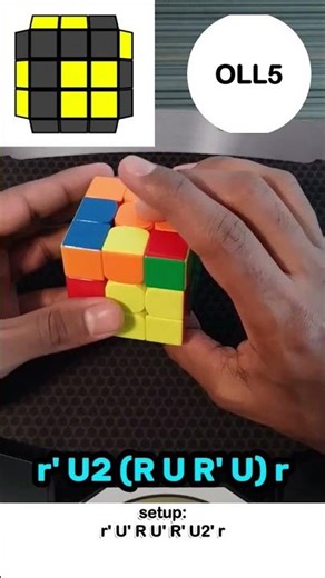 One Look OLL Tutorial(OLL5) #shorts #cfop #oll #speedcube #rubiks #cube