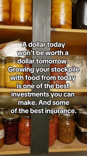 A pantry stockpile is the best investment and insurance you can have #prepper #emergencyprepping