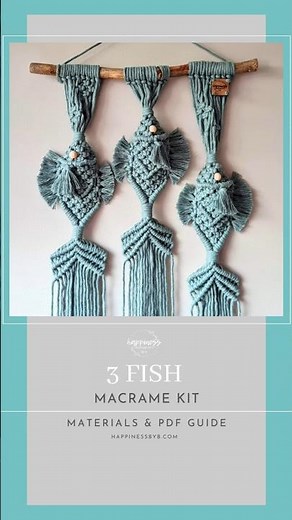 Fish Macrame Wall Hanging Kit
