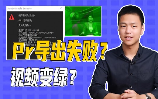 【课后加餐】Pr导出渲染失败？视频素材变绿？ Pr常见问题解决方案