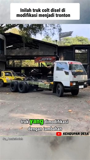 Sebuah truk mitsubishi colt disel yang di rubah menjadi tronton #shorts #shortvideo