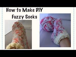 How to Make DIY Fuzzy Socks