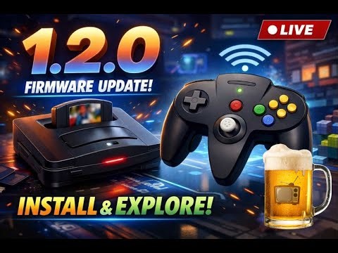 Analogue 3D - Live - Exploring the 1.2.0 Firmware