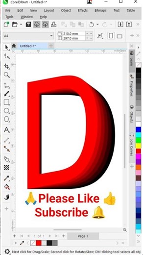 How to use font || CorelDRAW Tips & Tricks #coreldraw #yt #youtubeshorts #shortvideo
