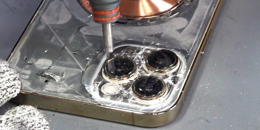 How cracked iPhone back glass is professionally restored