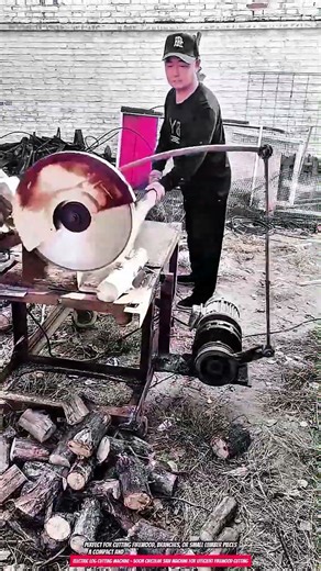 Electric Log Cutting Machine – 50cm Circular Saw Machine for Efficient Firewood Cutting