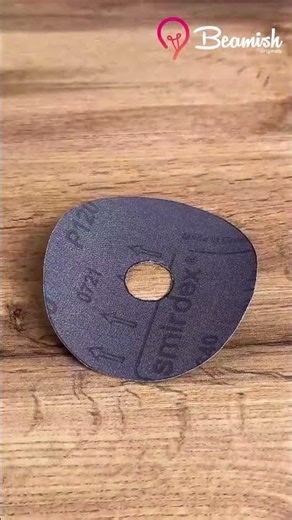 Turn an old CD into a sanding disc 💿 #cd #sanding #trick