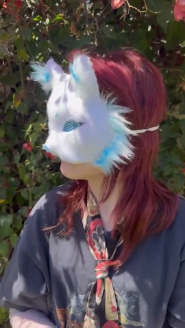 Handmade Arctic Fox Mask - Etsy