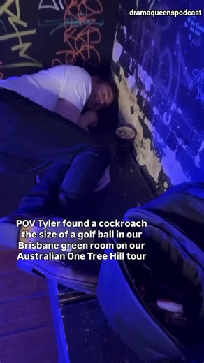 Chris Keller doesn’t like this… The bugs in Australia are NEXT LEVEL you guys. Me and @tylerhilton are having the best time on our Music of One Tree Hill tour down under! Next up we’re headed to Melbourne, Auckland New Zealand, Belgrave, Adelaide, and Perth! What songs do you wanna hear? #onetreehill #australia #chriskeller #miacatalano #dramaqueenspodcast