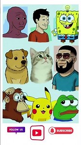 Cartoon Meme Squad 😂✨ | Funny Character Mashup Short