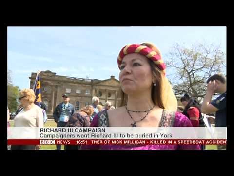 CHARLOTTE LEEMING:-: BBC NEWS - 06 May 2013 - RICHARD III CAMPAIGN