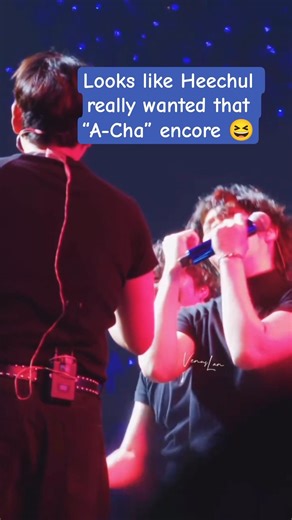 Looks like Heechul really wanted that “A-Cha” encore 😆