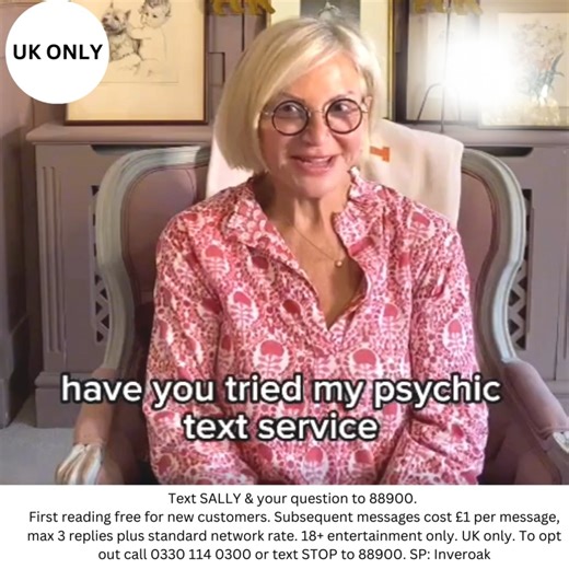 5.2K views · 51 reactions | If you've never used Sally's Psychic Text Service before, new customers can get their first reading free! Follow the instructions or click on this link: https://tinyurl.com/2p9xhvbw?kw=SALLY For full Terms & Conditions: https://sallymorgan.tv/psychics/reader-team/text-reading/ | Sally Morgan | Facebook