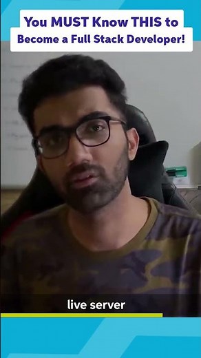 Learn THIS to Become a Full Stack Developer in 2022! #shorts