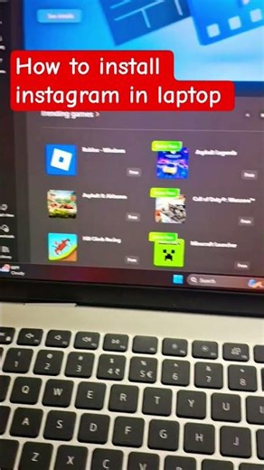 How to download instagram in laptop #laptop #shorts