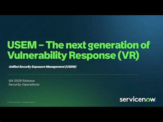 Unified Security Exposure Management (USEM) - The next generation of Vulnerability Response | Timothy M.