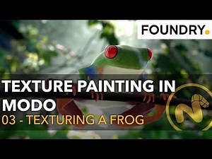 03 - Texturing a Tree Frog | Texture Painting in Modo