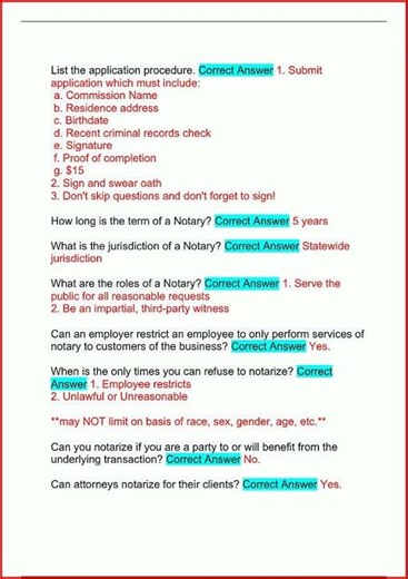 Ohio Notary Public Actual Exam Questions And Detailed Answer video