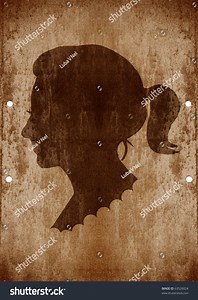 Drawing Woman Face Old-fashioned Silhouette Style Stock Illustration 63526024 | Shutterstock