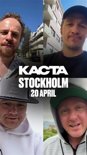 Каста в Стокгольме 20 апреля. Greatest Hits Tour. Вписывайтесь! Билеты: www.kasta.world
