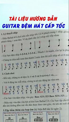Tài liệu Hướng dẫn tự học Guitar đệm hát cấp tốc cho người chưa biết gì - Toản Guitar