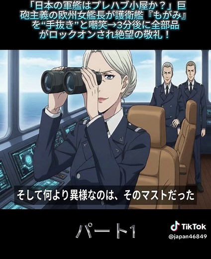 「日本の軍艦はプレハブ小屋か？」巨砲主義の欧州女艦長が護衛艦『もがみ』を“手抜き”と嘲笑→3分後に全部品がロックオンされ絶望の敬礼！