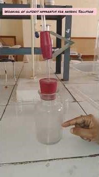 working principle of Gutzeit apparatus