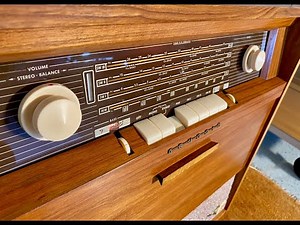 1961 Grundig SO1 Stereo Console with Telefunken 504 Record Player....
