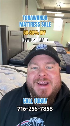 New Mattresses 50-80% Off Retail $10 Down Delivered Today #tonawanda #mattress #deals #wny