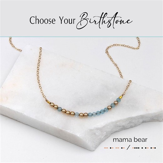 Custom Morse Code Bracelet, Personalized Birthstone Bracelet for Mom, To-my-daughter-on-her First Mothers Day Gift - Etsy