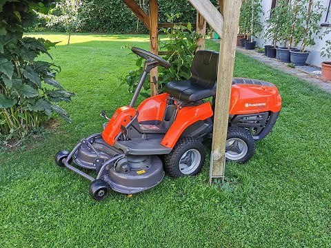 Husqvarna Frontmäher Rider R 112C, der wendige Rasentraktor perfekt zum Mulchen für kleinere Gärten