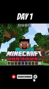 Minecraft PE 100 Days Survival – Day 1 🌲 Jungle Biome Start