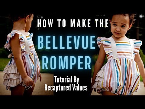 How to Make Little Lizard King's Bellevue Romper Sewing Tutorial by Recaptured Values