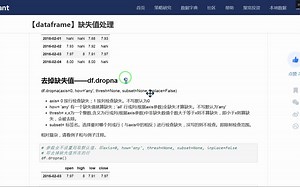 axis= 0 按行检查缺失；1 按列检查缺失。不写默认为0_哔哩哔哩_bilibili