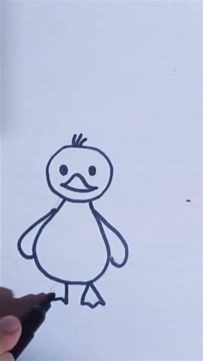 easy duck 🦆 🖼️🎨drawing #art