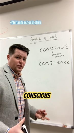 Conscious vs Conscience – Pronunciation & Meaning Difference! 😱 ESL Fix Explained #ingles #english