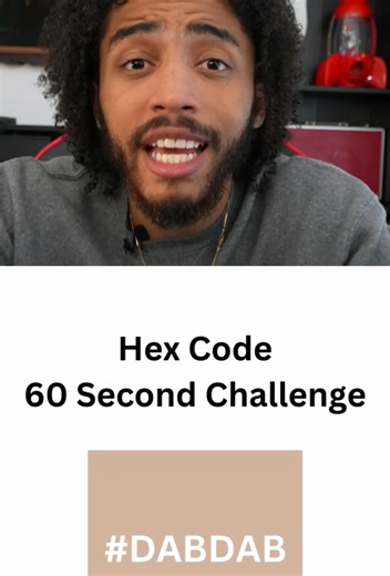 Hex code 60 second challenge. #hexcodle #color #guess