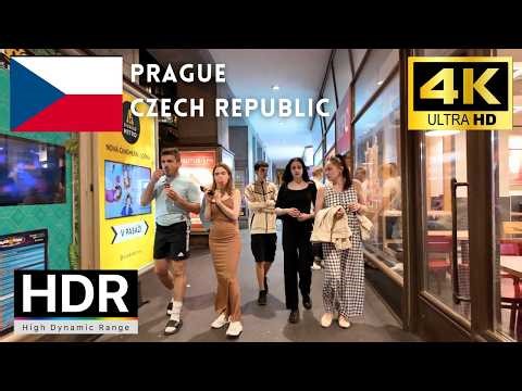 🇨🇿Prague 4k walk - Czech Republic 4K Night Walking Tour｜4K 60fps