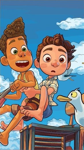 Luca Animated Happy Coloring Book #shorts