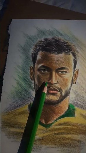 From a Blank Sheet to an Incredible Neymar Jr. Portrait! ⚽🎨 Watch Every Pencil Stroke Come to Life!