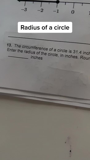 Calculando el radio de un círculo